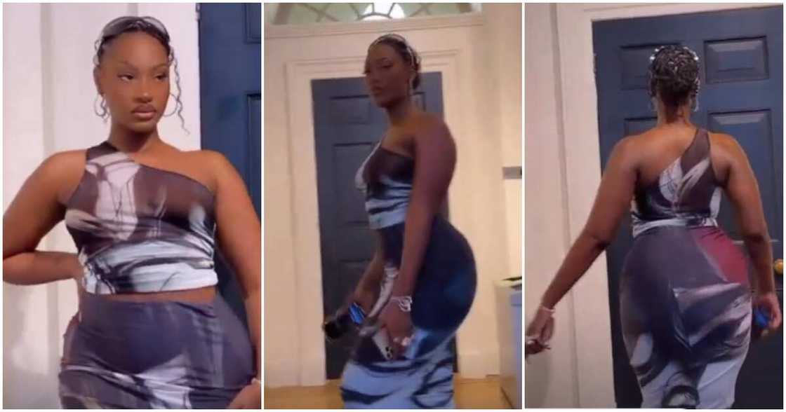 Tems flaunts big backside in video.