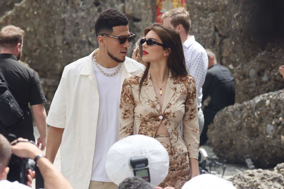 Kendall Jenner and Devin Booker at Kourtney Kardashian’s wedding