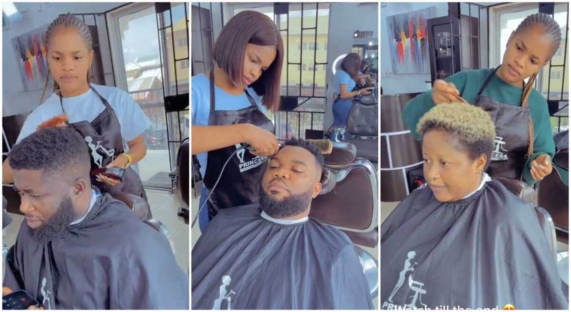 Princess, a Nigerian female barber based in Ajah, Lagos. Princess, a Nigerian female barber based in Ajah, Lagos.