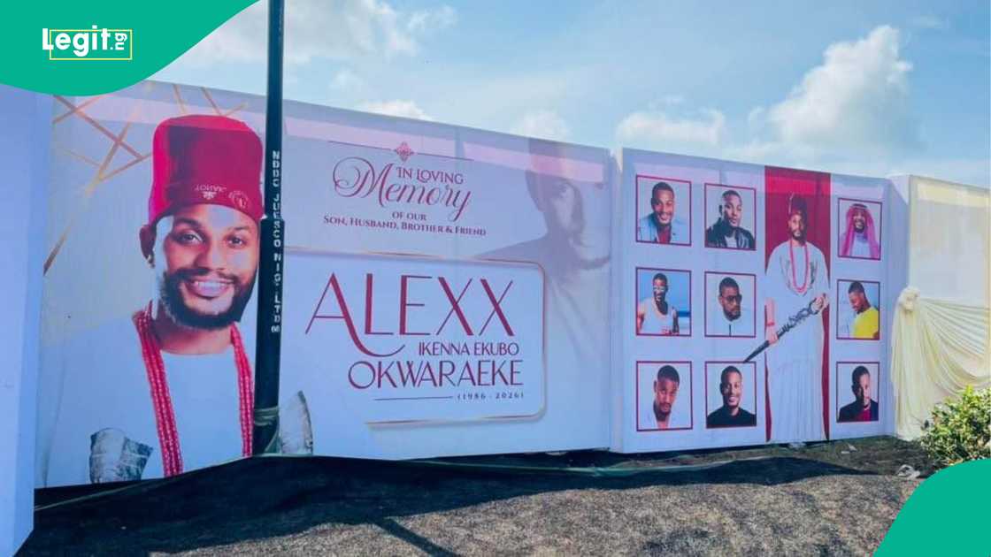 Mixed reactions trail photos of Alexx Ekubo's burial venue Mixed reactions trail photos of Alexx Ekubo's burial venue