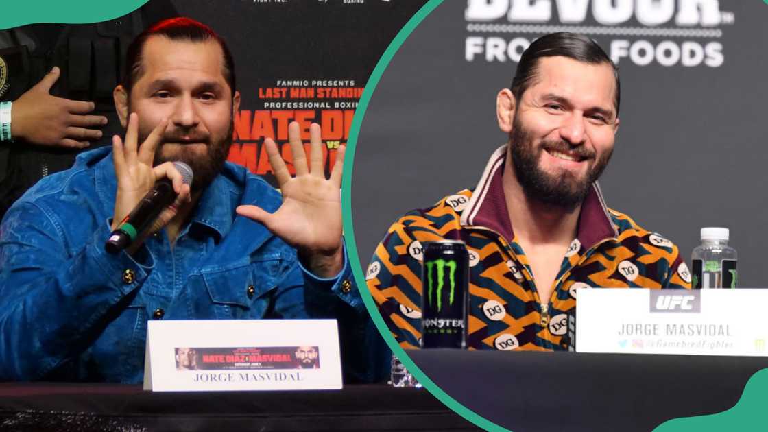 Jorge Masvidal at The Novo in Los Angeles, California(L) Jorge Masvidal at VyStar Veterans Memorial Arena in Jacksonville, Florida