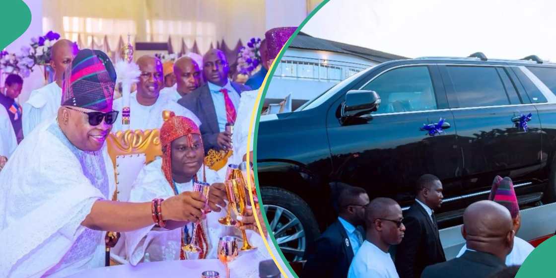 Adeleke gifted the Ooni of Ife a brand-new car on his 50th birthday Adeleke gifted the Ooni of Ife a brand-new car on his 50th birthday