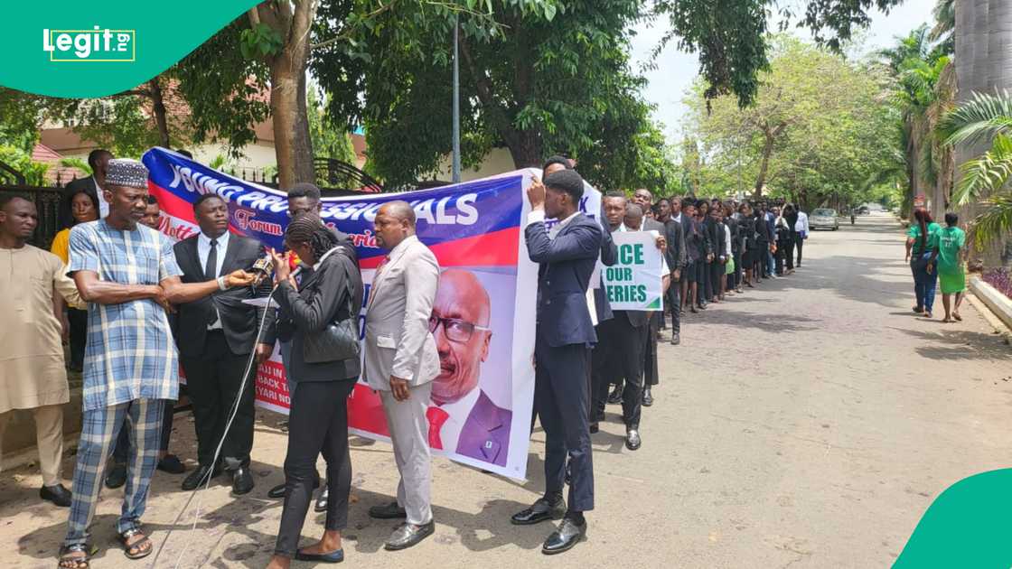 Mele Kyari, NNPCL, Saudi Arabia, Abuja protest, EFCC investigation, anti-corruption, Young Professionals Forum Mele Kyari, NNPCL, Saudi Arabia, Abuja protest, EFCC investigation, anti-corruption, Young Professionals Forum