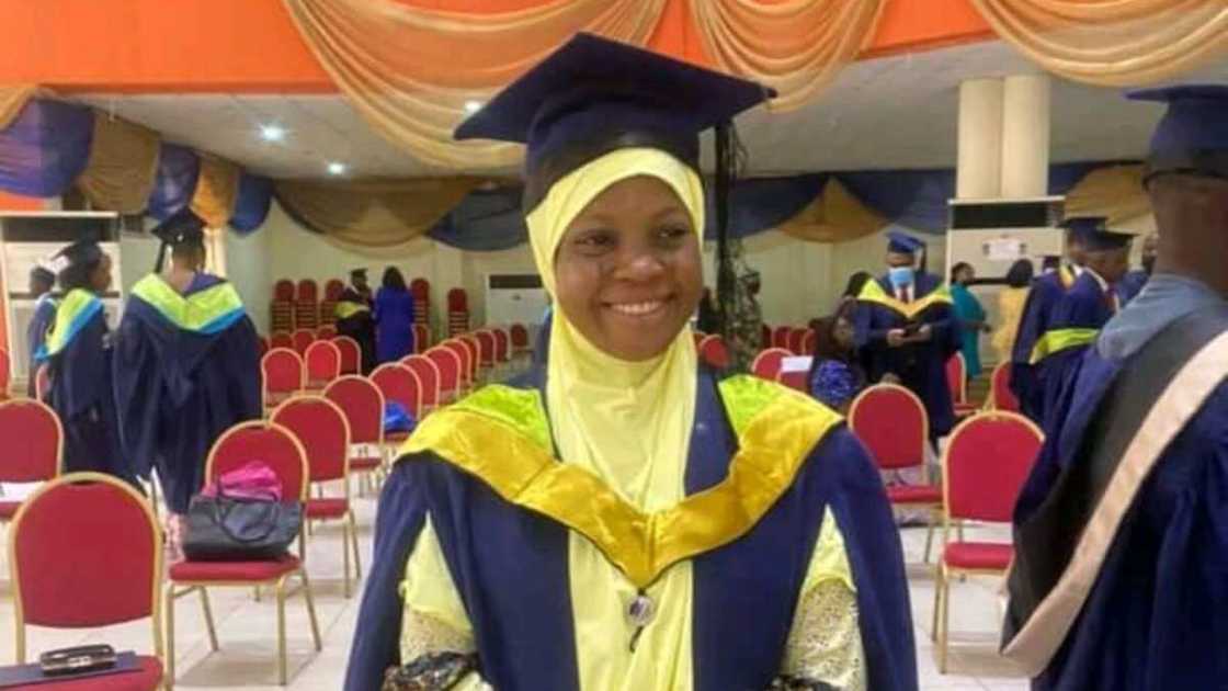 The lady also had a first class in her first degree. The lady also had a first class in her first degree.