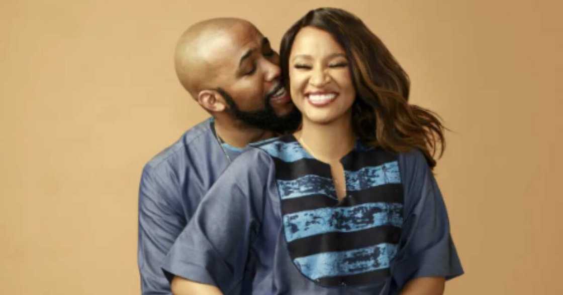 Banky W and Adesua Etomi share naughty joke Banky W and Adesua Etomi share naughty joke