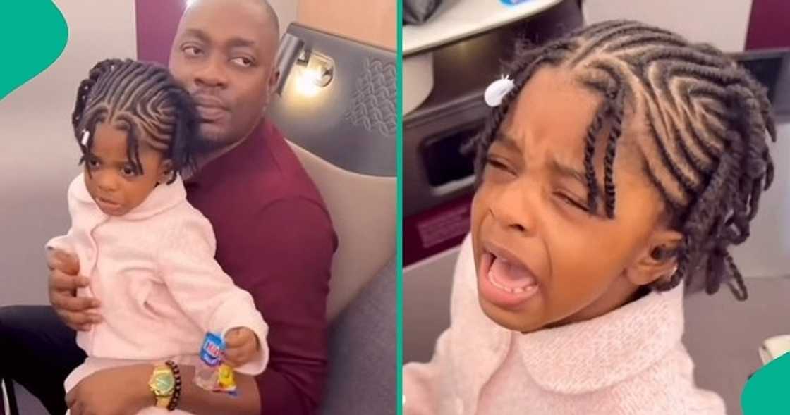 Little girl with first-class ticket refuses to sit during flight Little girl with first-class ticket refuses to sit during flight