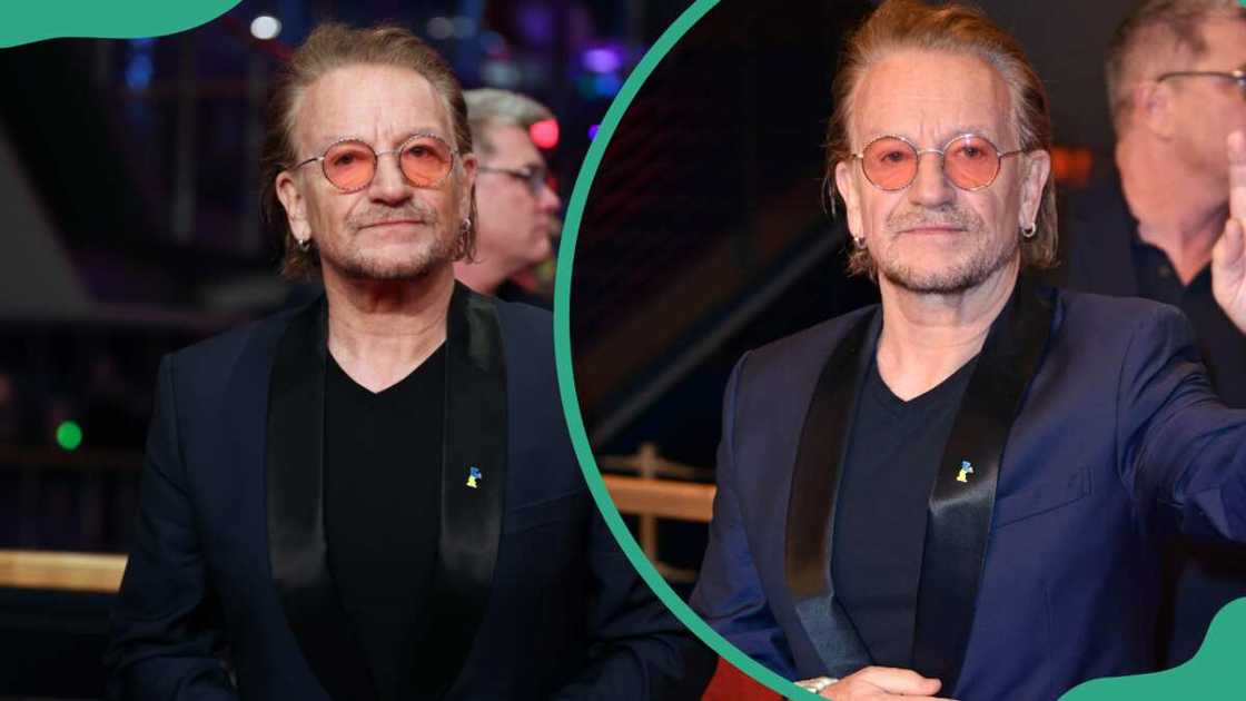 Bono attends the Kiss the Future premiere in Berlin, Germany Bono attends the Kiss the Future premiere in Berlin, Germany