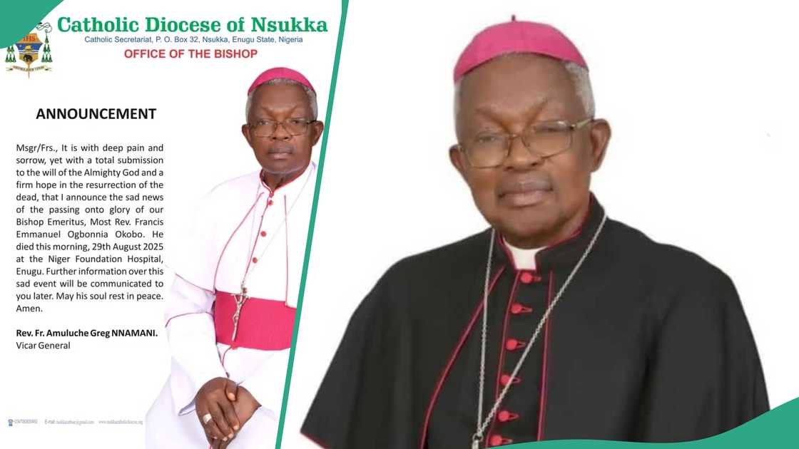 Catholic Church confirmed Okobo's demise