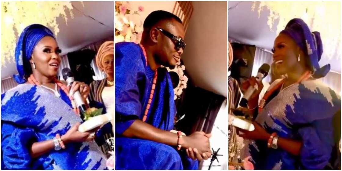 He Is a Gift From God to Me; Biola Adebayo Gives Touching Speech About Hubby at Her Wedding Ceremony