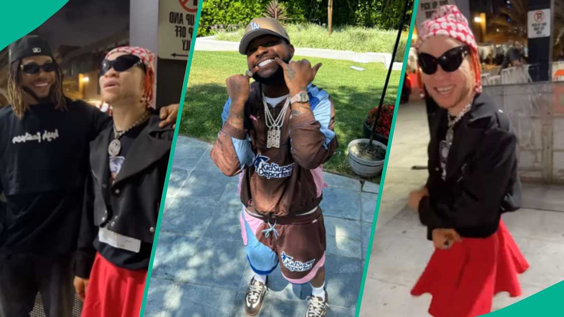 Video as Whiteman prints Davido's comment on his shirt Video as Whiteman prints Davido's comment on his shirt