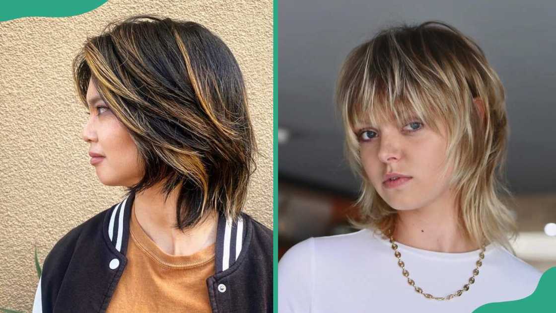 Short wolf-cult with highlights Short wolf-cult with highlights