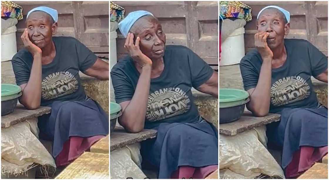 Photos of an old woman sellingfish. Photos of an old woman sellingfish.