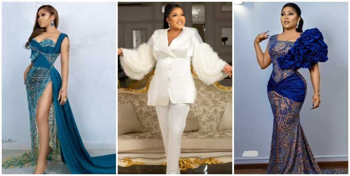 Photos of Nigerian celebrities.