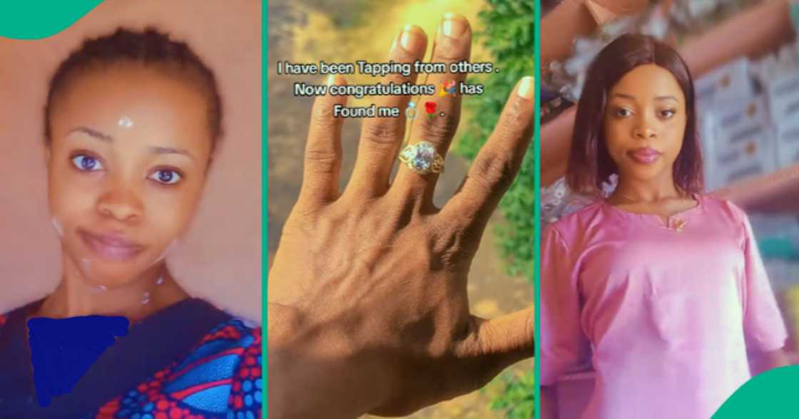Nigerian lady overjoyed as her partner proposes to her. Nigerian lady overjoyed as her partner proposes to her.
