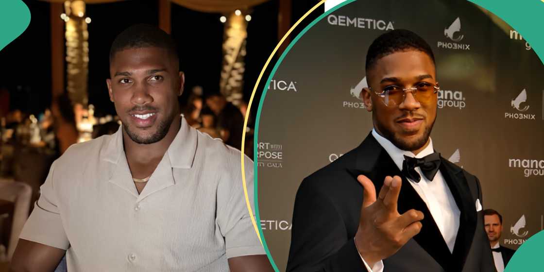 Anthony Joshua seen listening to the Holy Quran.