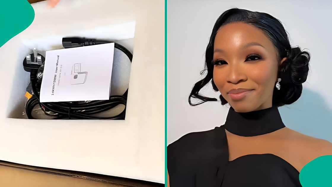 Lady removes solar generator from box amid power outrage Lady removes solar generator from box amid power outrage