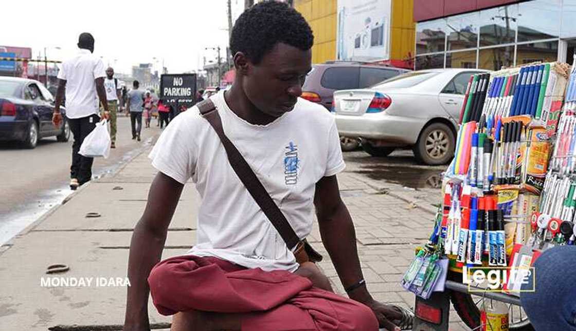 Meet Abdullah Sule, the 22-year-old physically challenged man selling office materials