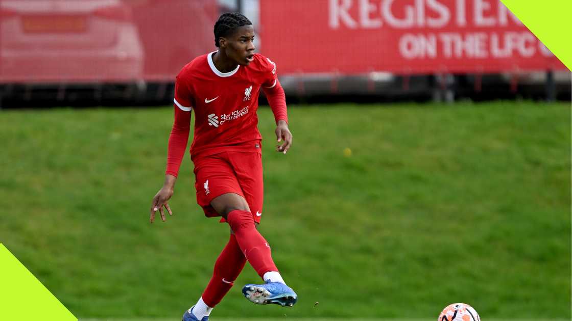 Louis Enahoro-Marcus, Liverpool U18, Manchester City U18, AXA Training Centre, Kirkby, England. Louis Enahoro-Marcus, Liverpool U18, Manchester City U18, AXA Training Centre, Kirkby, England.