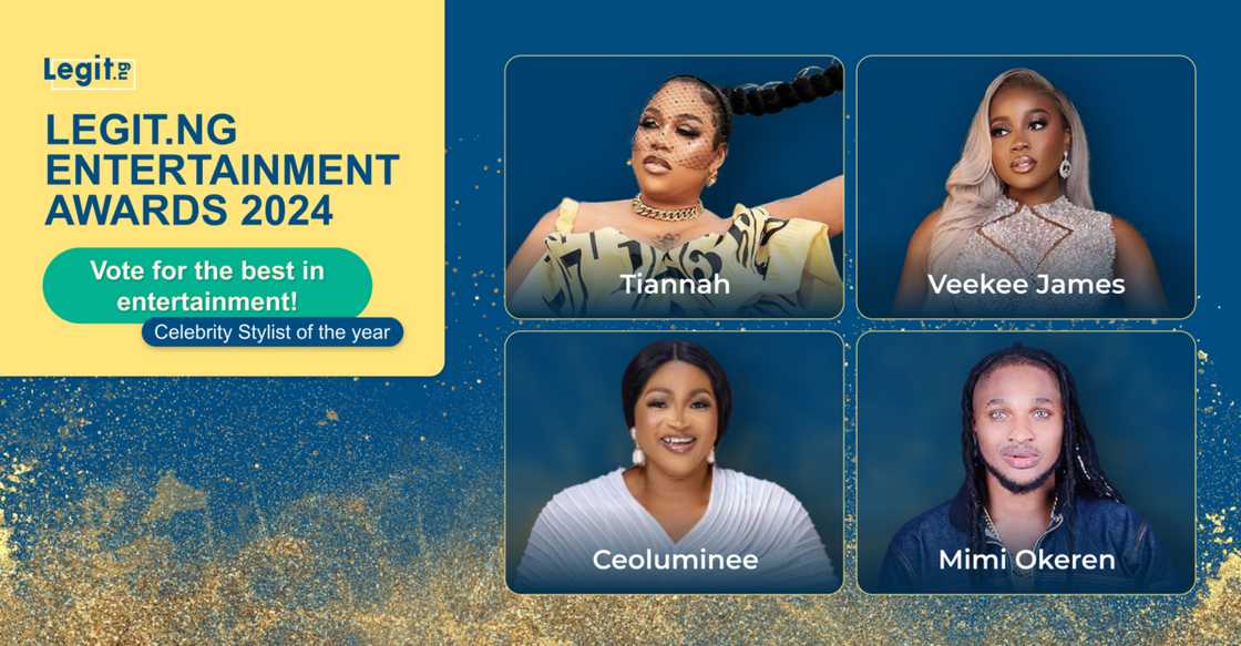 Celebrity Stylist of the Year, Legit.ng entertainment awards 2024 Celebrity Stylist of the Year, Legit.ng entertainment awards 2024