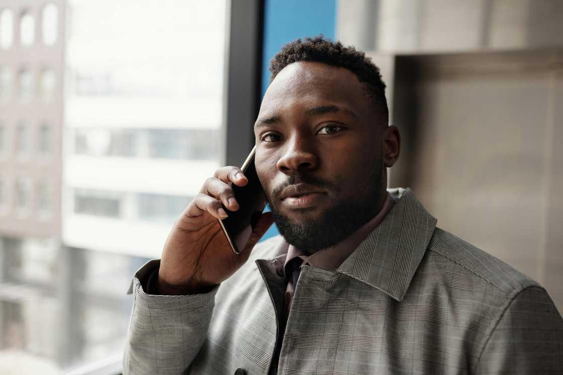 A man on a call A man on a call