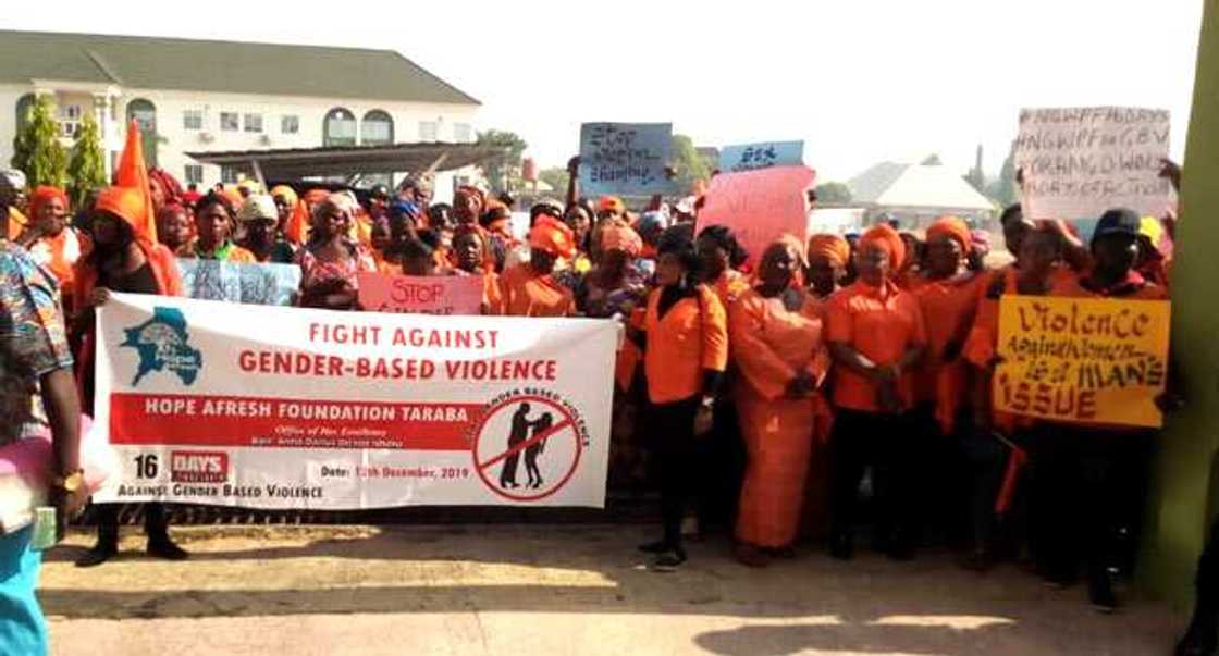 Gender-based violence: Governor Ishaku’s wife leads protest