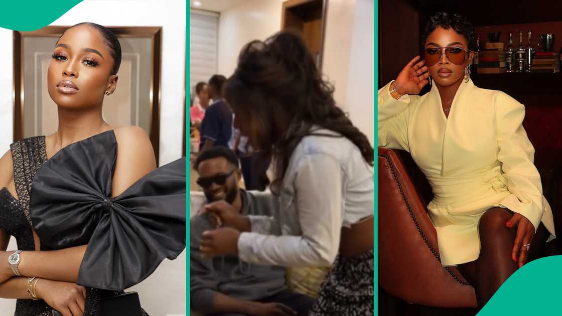 Lilly Afegbai reacts to Toke Makinwa's baby Yaya. Lilly Afegbai reacts to Toke Makinwa's baby Yaya.