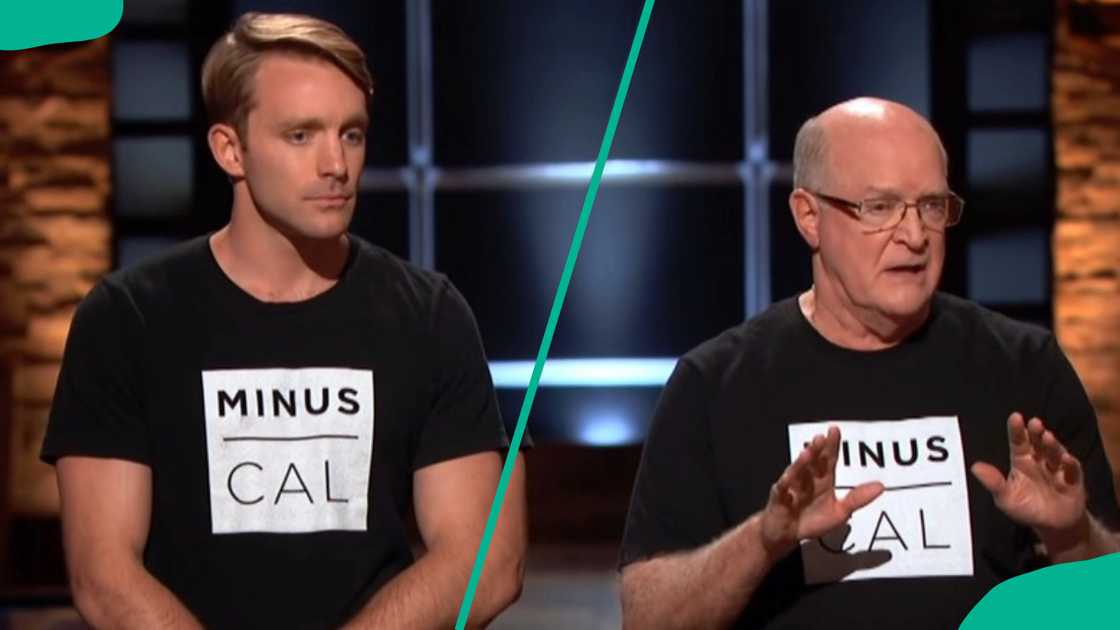 Crom Carmichael and Barrett Jacques, Minus Cal's founders, on Shark Tank Crom Carmichael and Barrett Jacques, Minus Cal's founders, on Shark Tank
