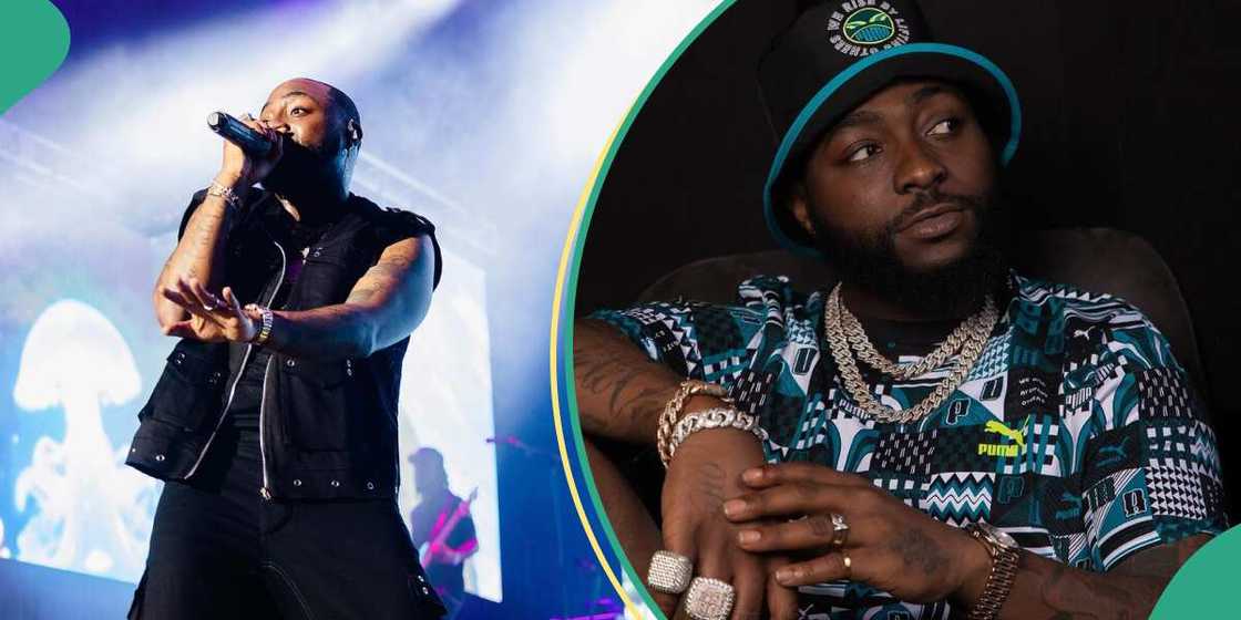 Davido performs in Dubai.