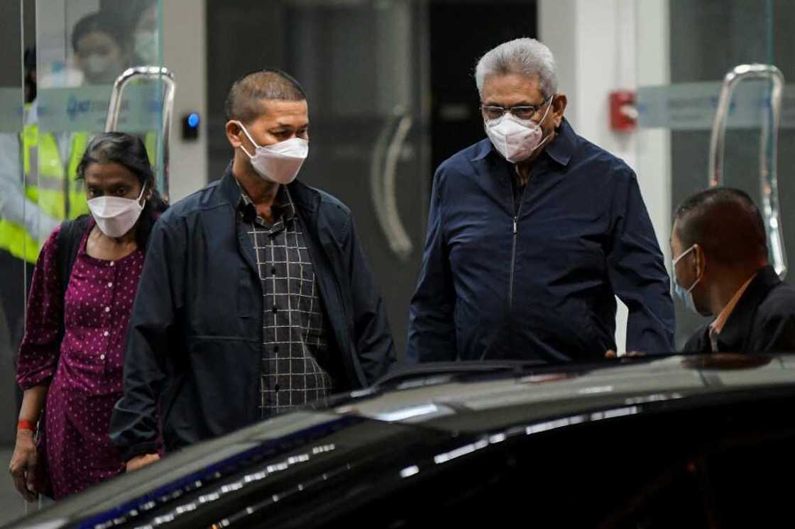 Sri Lanka's deposed former president Gotabaya Rajapaksa, right, is seeking to return home from his exile in Thailand Sri Lanka's deposed former president Gotabaya Rajapaksa, right, is seeking to return home from his exile in Thailand