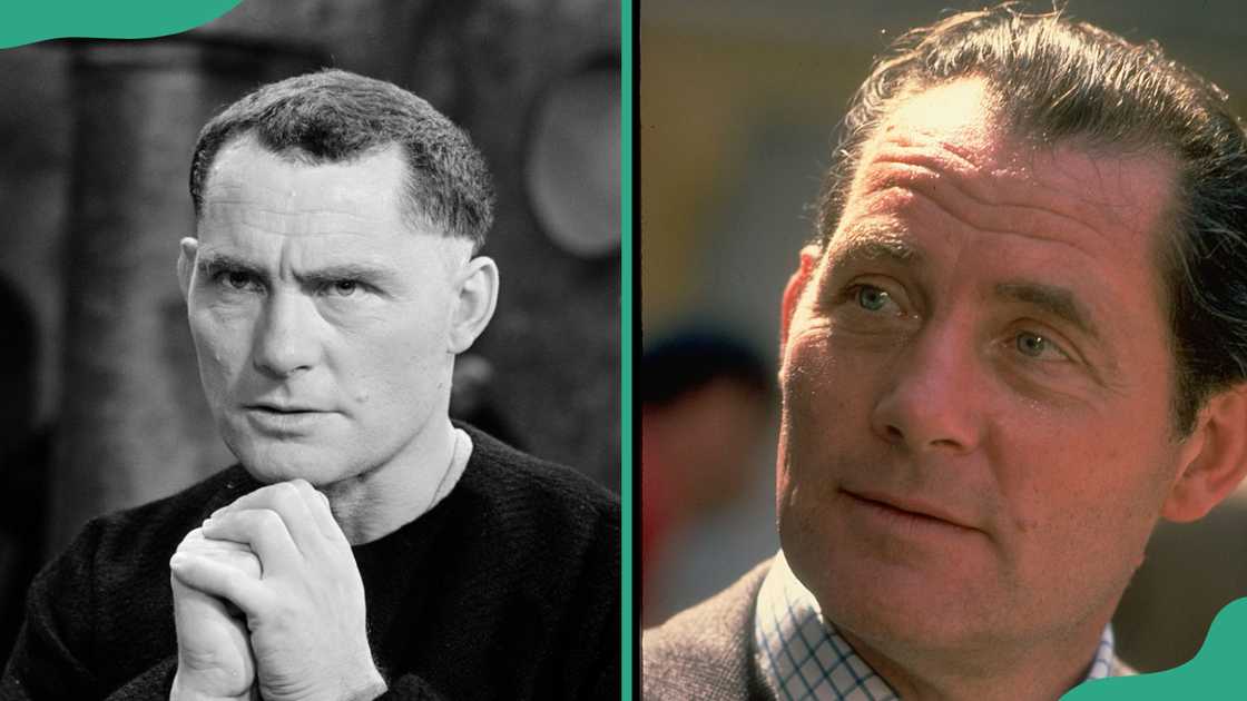 Robert Shaw acting at a TV production event and in a candid portrait