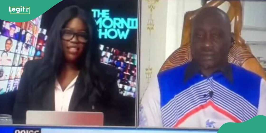 Senator Jarigbe in a live feed during an interview session with Arise News Senator Jarigbe in a live feed during an interview session with Arise News