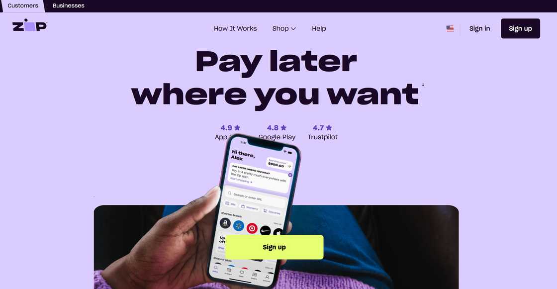 Zip homepage Zip homepage