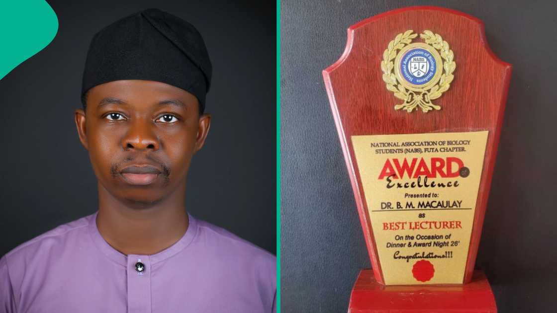 FUTA lecturer rejoices as he wins 'Best Lecturer' award for third time in a row FUTA lecturer rejoices as he wins 'Best Lecturer' award for third time in a row