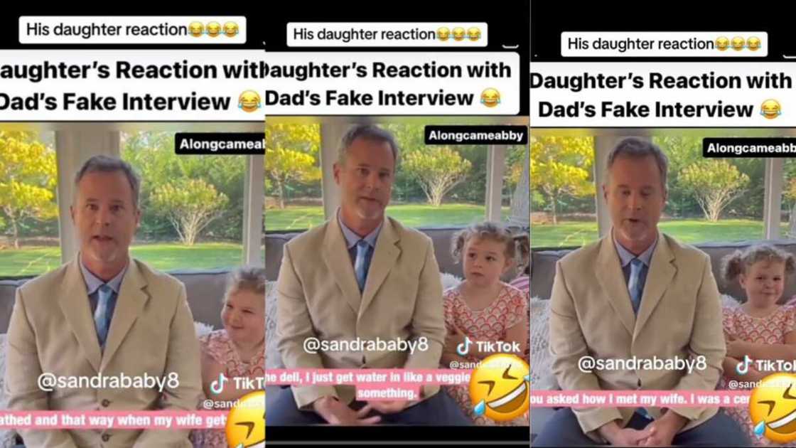 Different shots of the father and daughter Different shots of the father and daughter