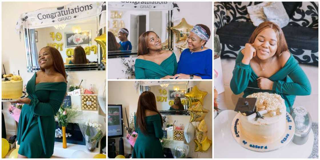 Proud Mum Surprises Daughter with Customized Cake to Celebrate her Graduation from University, Many React Proud Mum Surprises Daughter with Customized Cake to Celebrate her Graduation from University, Many React