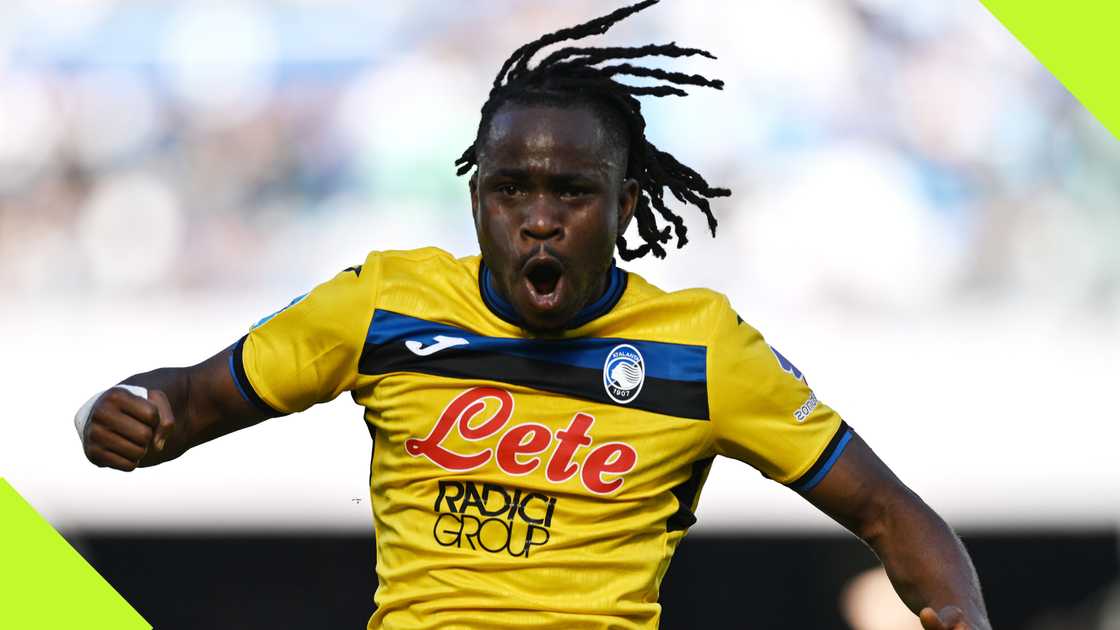 Ademola Lookman scores twice against Napoli Ademola Lookman scores twice against Napoli
