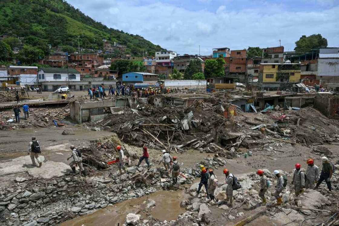 The death toll has risen to 50 from a devastating landslide that swept through Las Tejerias, Venezuela The death toll has risen to 50 from a devastating landslide that swept through Las Tejerias, Venezuela