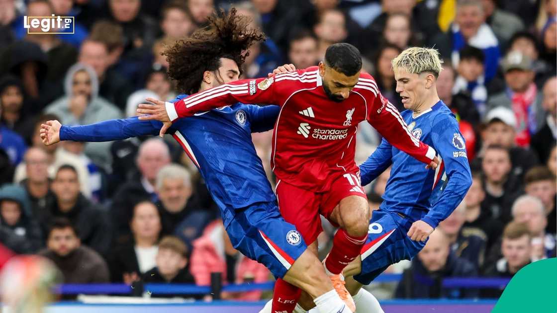 Liverpool, Chelsea, Mohamed Salah, Marc Cucurella, Premier League, Football, England.