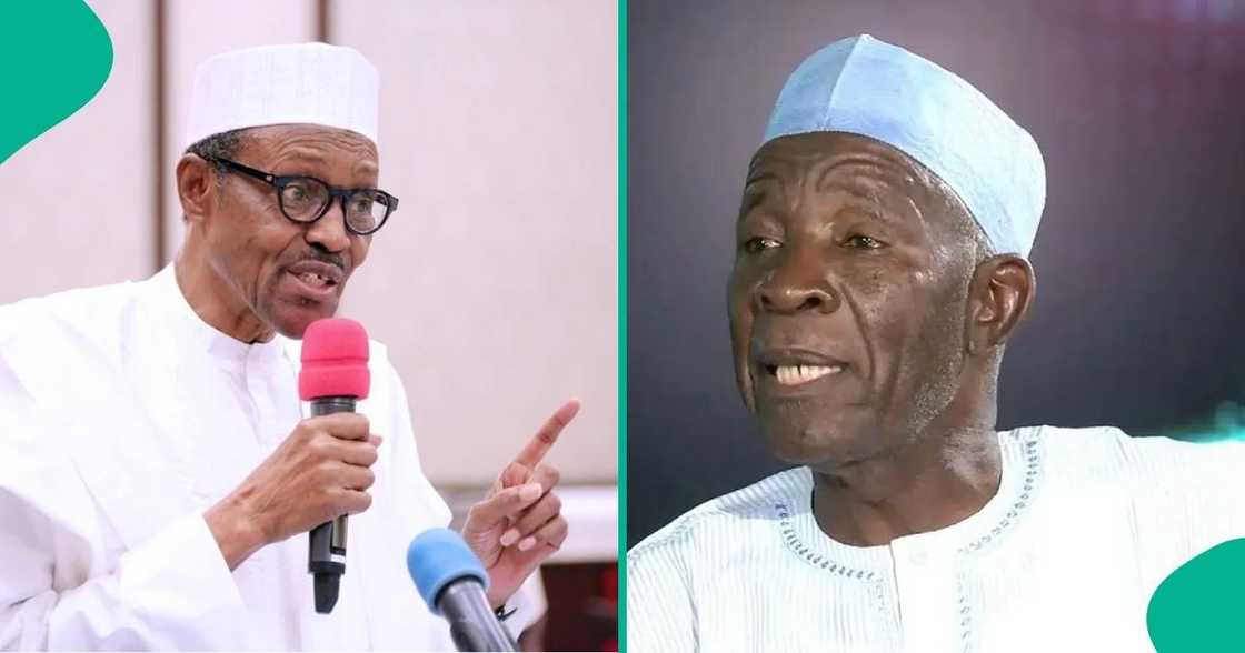 Buba Galadima, a member of the New Nigeria People’s Party (NNPP), calls ex-president Muhammadu Buhari 'the greatest fraud' in Nigeria’s history. Buba Galadima, a member of the New Nigeria People’s Party (NNPP), calls ex-president Muhammadu Buhari 'the greatest fraud' in Nigeria’s history.