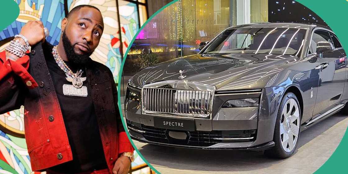 Davido's newest car. Davido's newest car.