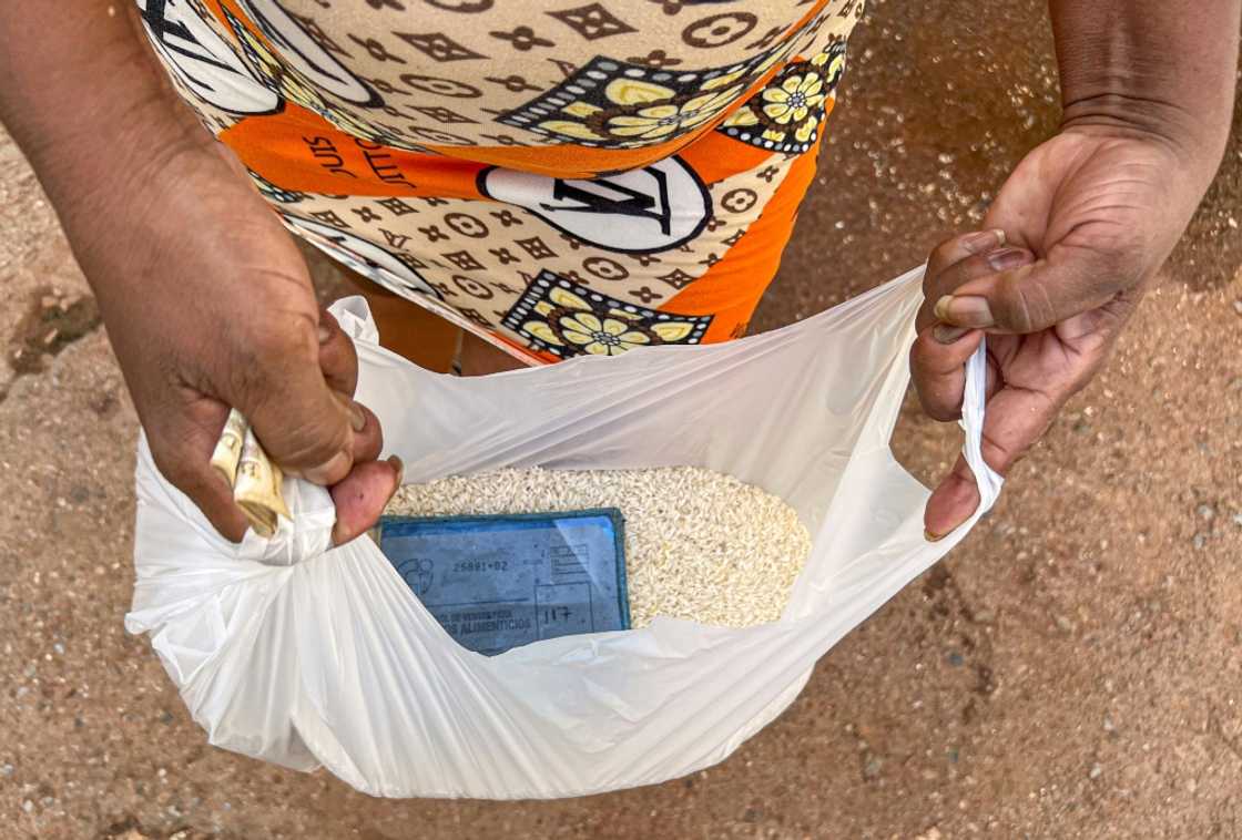A monthly rice ration for a family A monthly rice ration for a family
