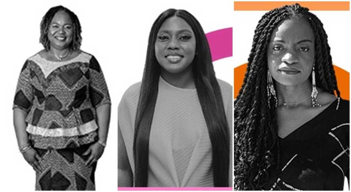 Photos of 3 Nigerian women who are among the BBC 100 Women 2022. Photos of 3 Nigerian women who are among the BBC 100 Women 2022.