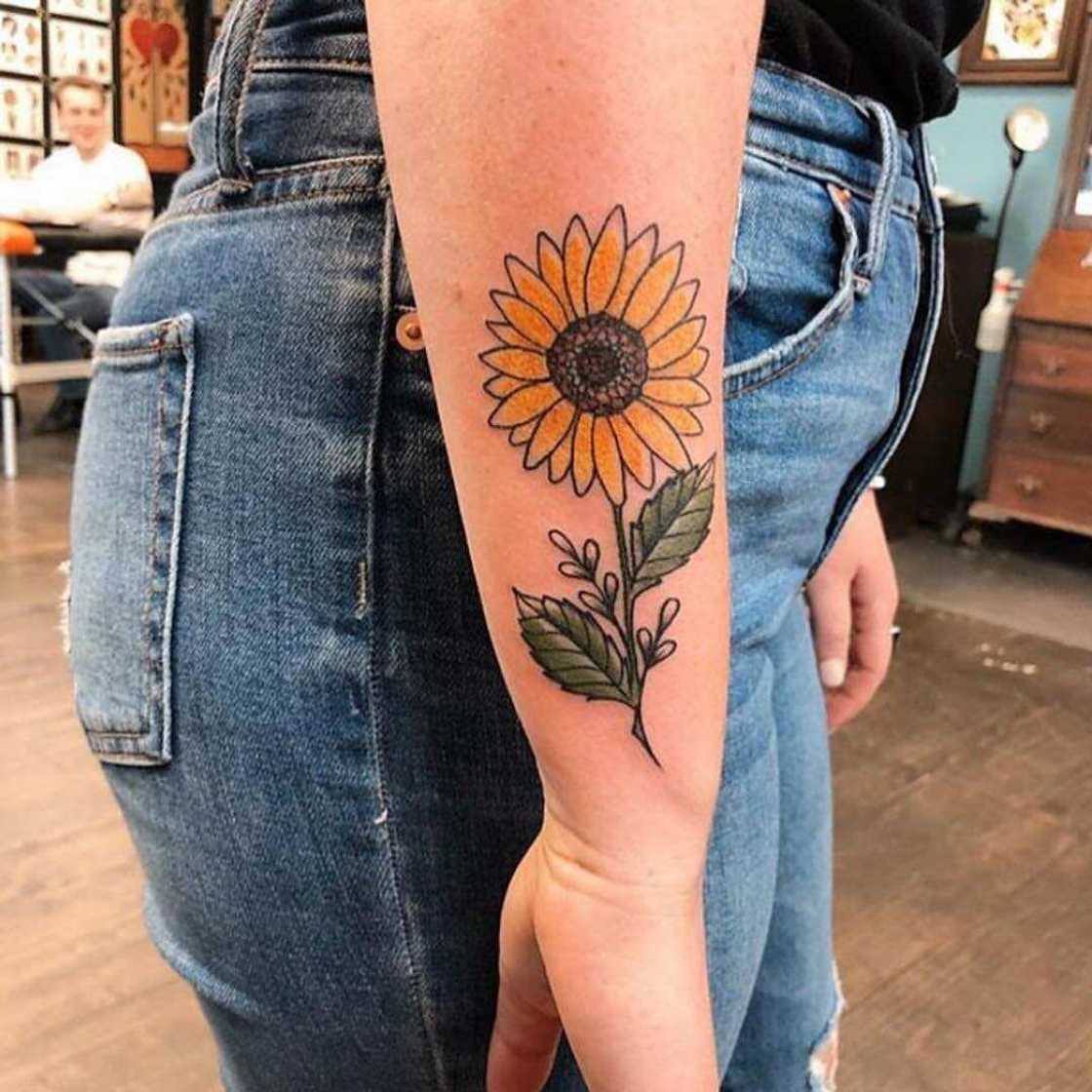sunflower tattoos sunflower tattoos