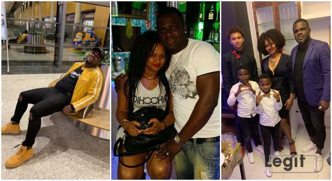 Edafe Okugbeni and his family in Spain. Edafe Okugbeni and his family in Spain.