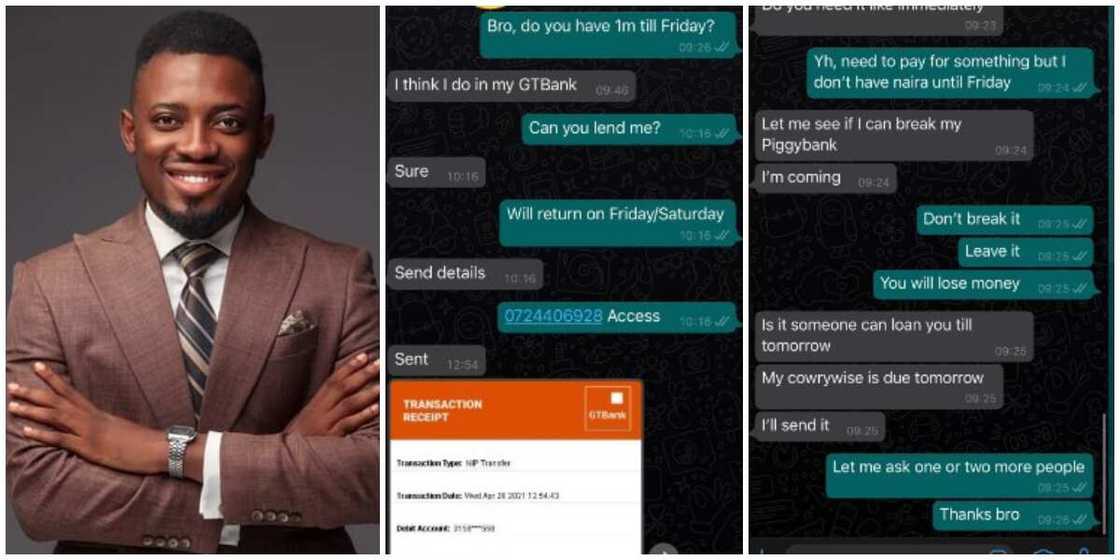 Nigerian Man Shares Chats of his Friends after he Asked for a Loan of N1m, Their Replies Stun the Internet Nigerian Man Shares Chats of his Friends after he Asked for a Loan of N1m, Their Replies Stun the Internet