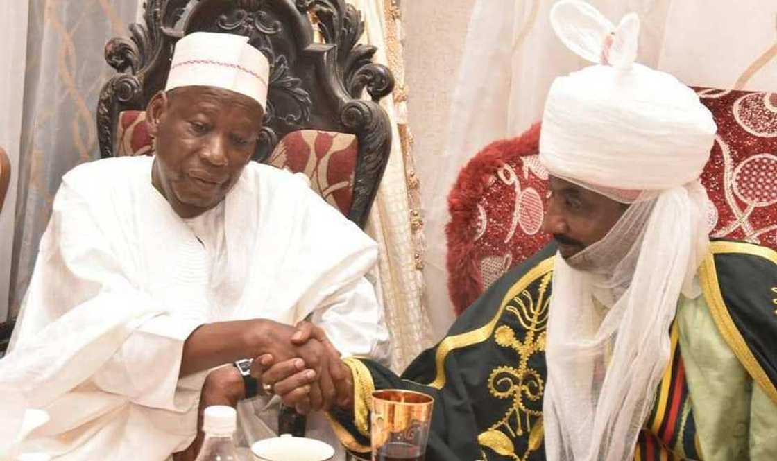 Da Dumi-Dumi: Kotu ta ce korar Sarki Sanusi daga Kano ya saɓa doka, ta umurci Ganduje ya biya shi tarar N10m Da Dumi-Dumi: Kotu ta ce korar Sarki Sanusi daga Kano ya saɓa doka, ta umurci Ganduje ya biya shi tarar N10m