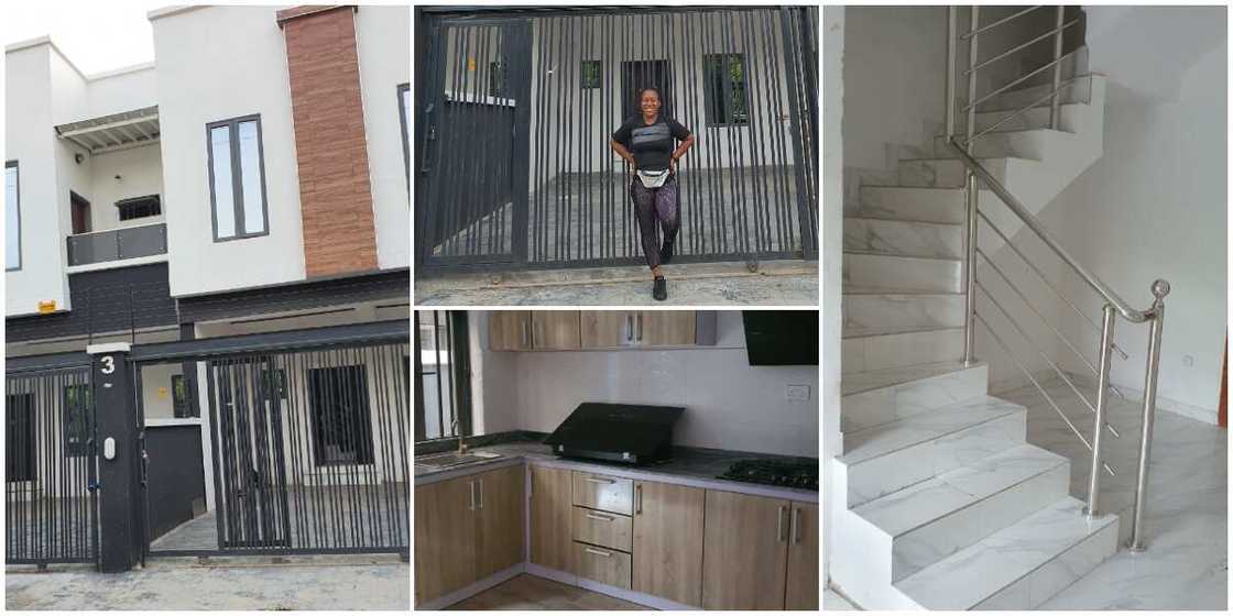 Nigerian Lady Who Had Worked From Her Room Acquires 4 Bedroom Duplex for Her Office, Shares Beautiful Photos