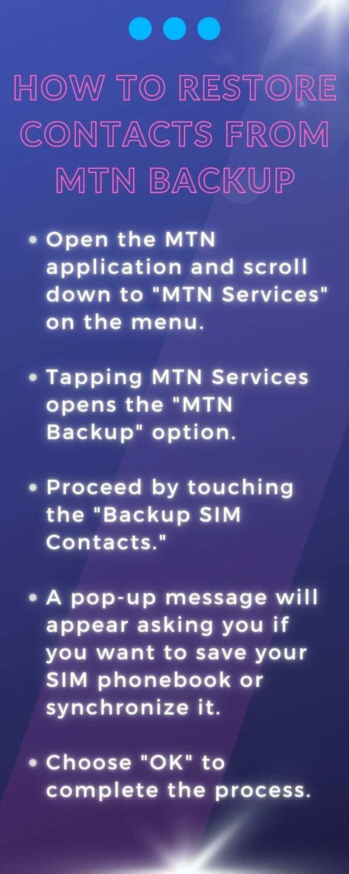 MTN Backup MTN Backup