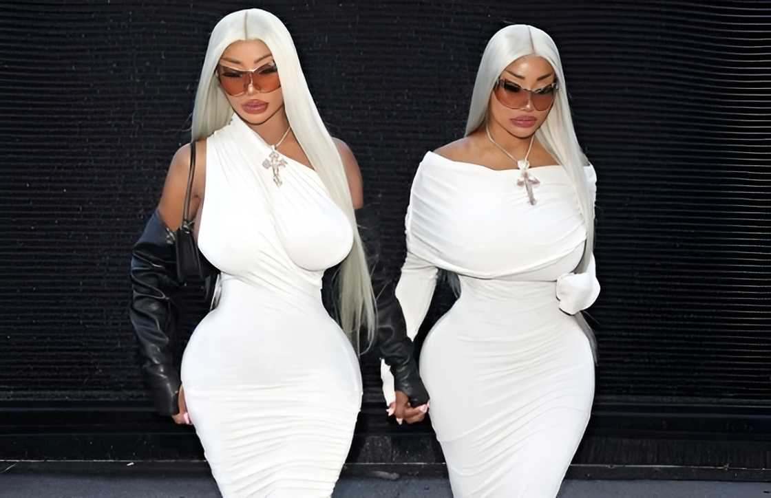The Clermont twins model together.