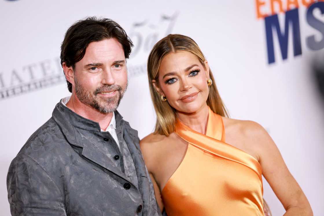 Aaron Phypers and Denise Richards in Los Angeles, California. Aaron Phypers and Denise Richards in Los Angeles, California.